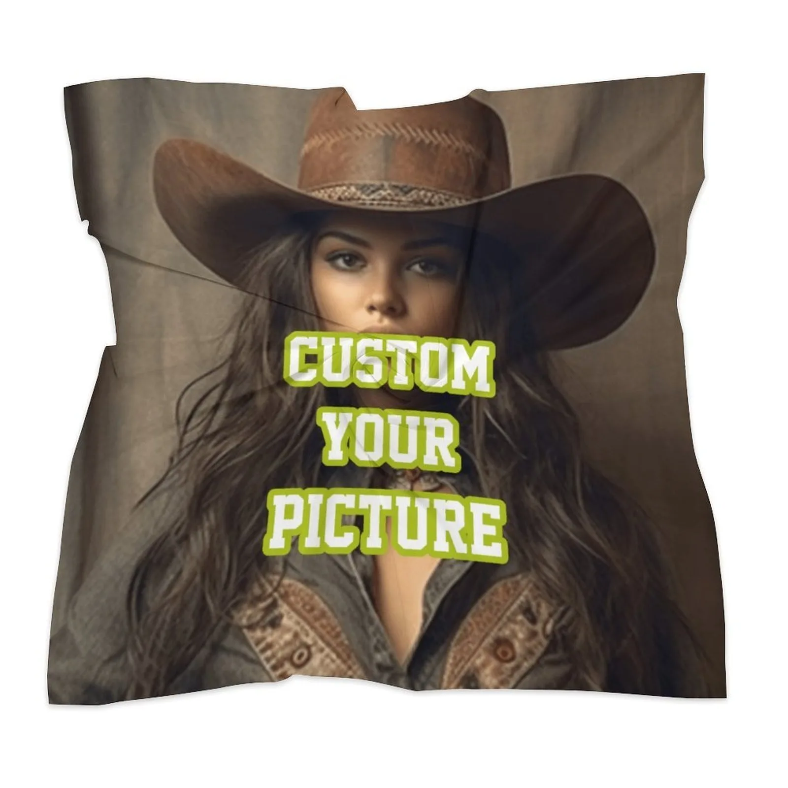 Customized silk scarf - Personalized ladies' square scarf. Photos and patterns - Birthday gift - Anniversary gift - Holiday gift