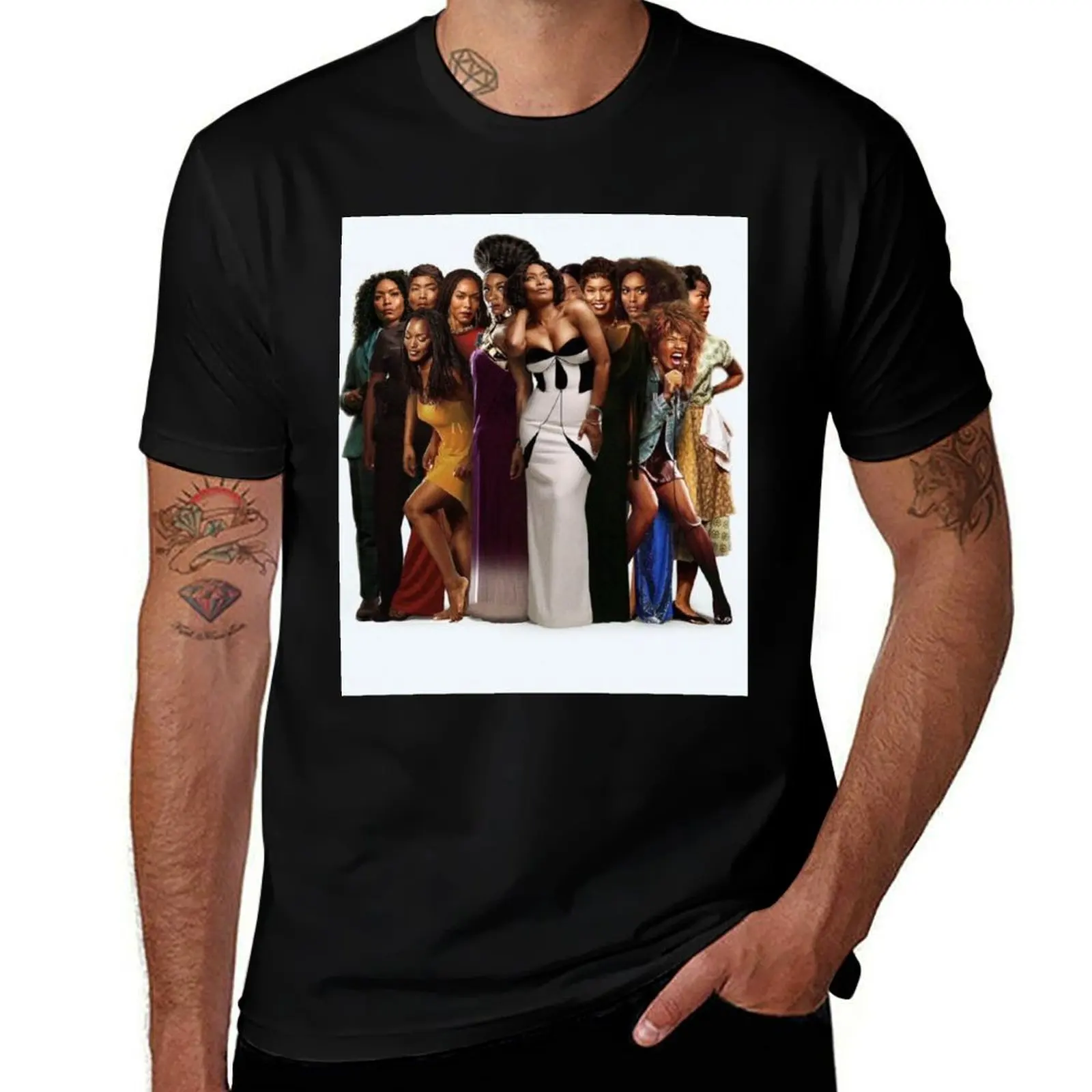 

Angela Evelyn T-Shirt Anime t-shirt heavyweights Clothing mens tall t shirts