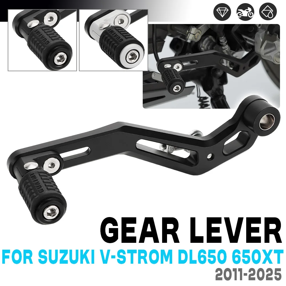 

Для Suzuki V-Strom 650 vstrom 650 XT складной рычаг педали переключения передач мотоцикла с ЧПУ алюминиевый рычаг переключения передач, совместимый с DL650