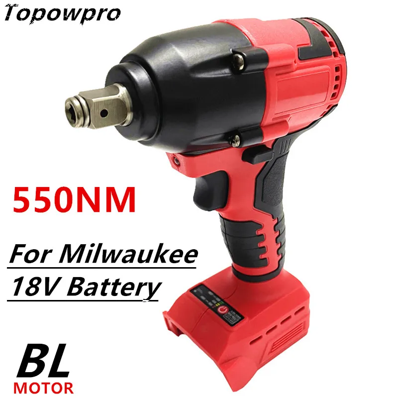 

For Milwaukee 18V Battery Brushless Impact Wrench Electric Cordless Screwdriver Drill Repair Car Truck Service Tool Power Tools