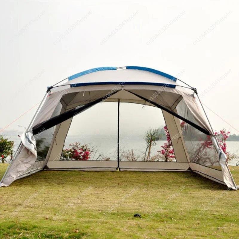 Outdoor Sun-shading Tent Fishing Pergola Camping Self-driving Barbecue Awning Beach Multiplayer Leisure Party Awning Shelter 1PC