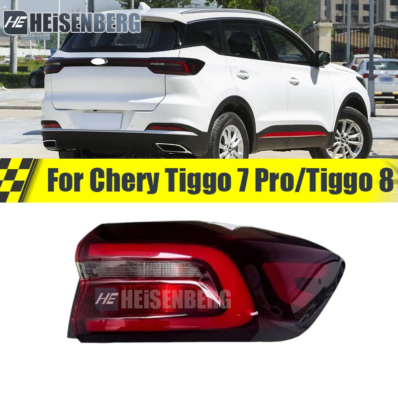 Rear Bumper Taillight For Chery Tiggo 7 Pro/Tiggo 8 19- Taillight Taillamp Brake Light 605000201AA 605000202AA