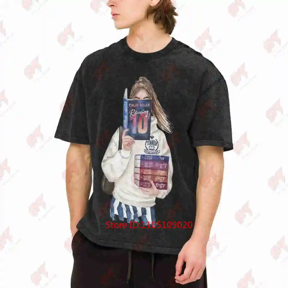 Tom Men Book Series Fantasy Novel Vintage Washed Tee Pure Cotton T-Shirt