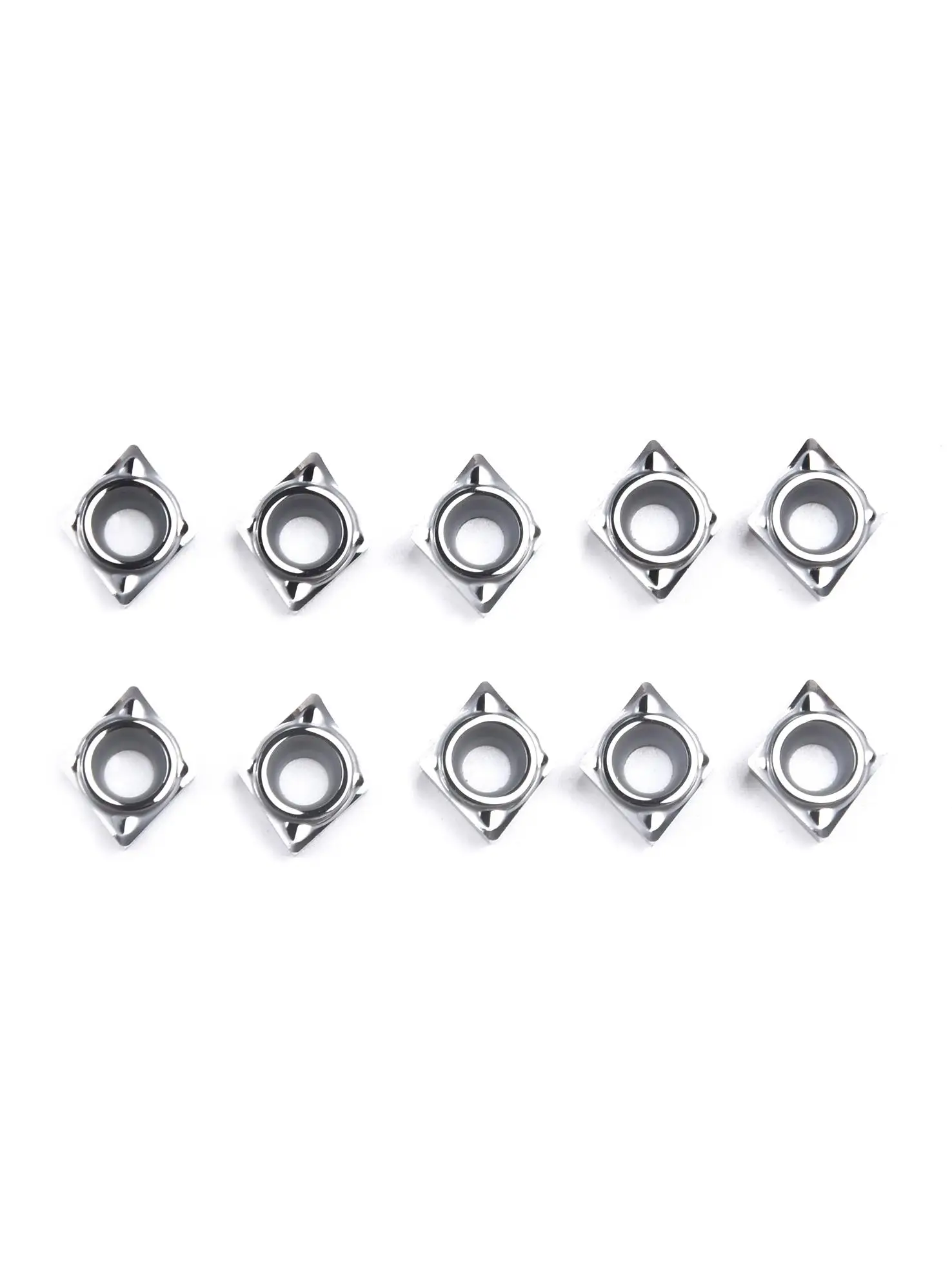 10 Pcs CCGT060202 for ak Carbide Aluminum Turning Inserts for Machining and Finishing Applications on Various Metals