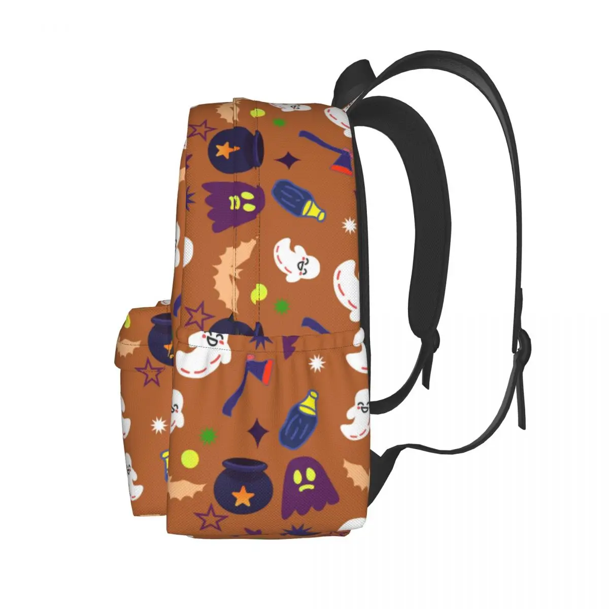 Halloween Themed Large Capacity Student Backpack Casual Fashion School Bag Travel Rucksack For Teens Women Men
