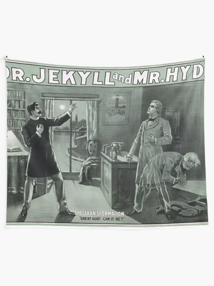 Rare Dr. Jekyll and Mr. Hyde Transformation Poster Tapestry Decoration For Home Room Decorations Tapestry