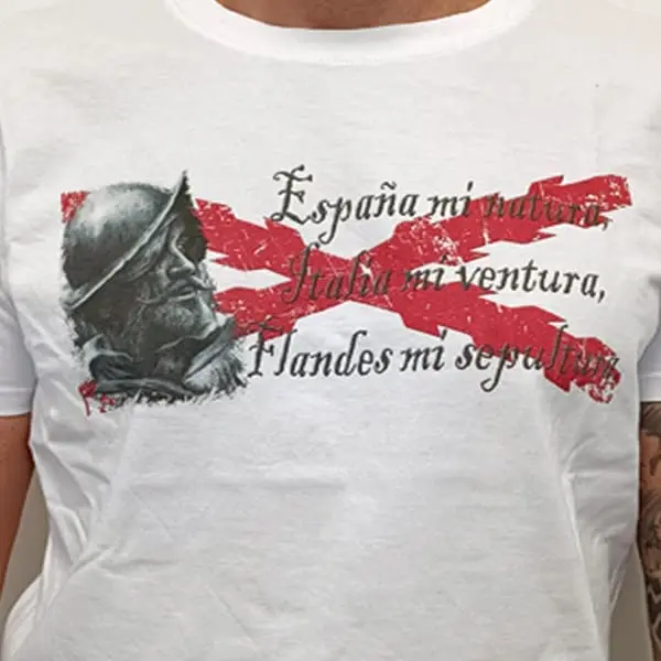 Camiseta Soldado Viejo Tercios Españoles. Camiseta 100% Algodón