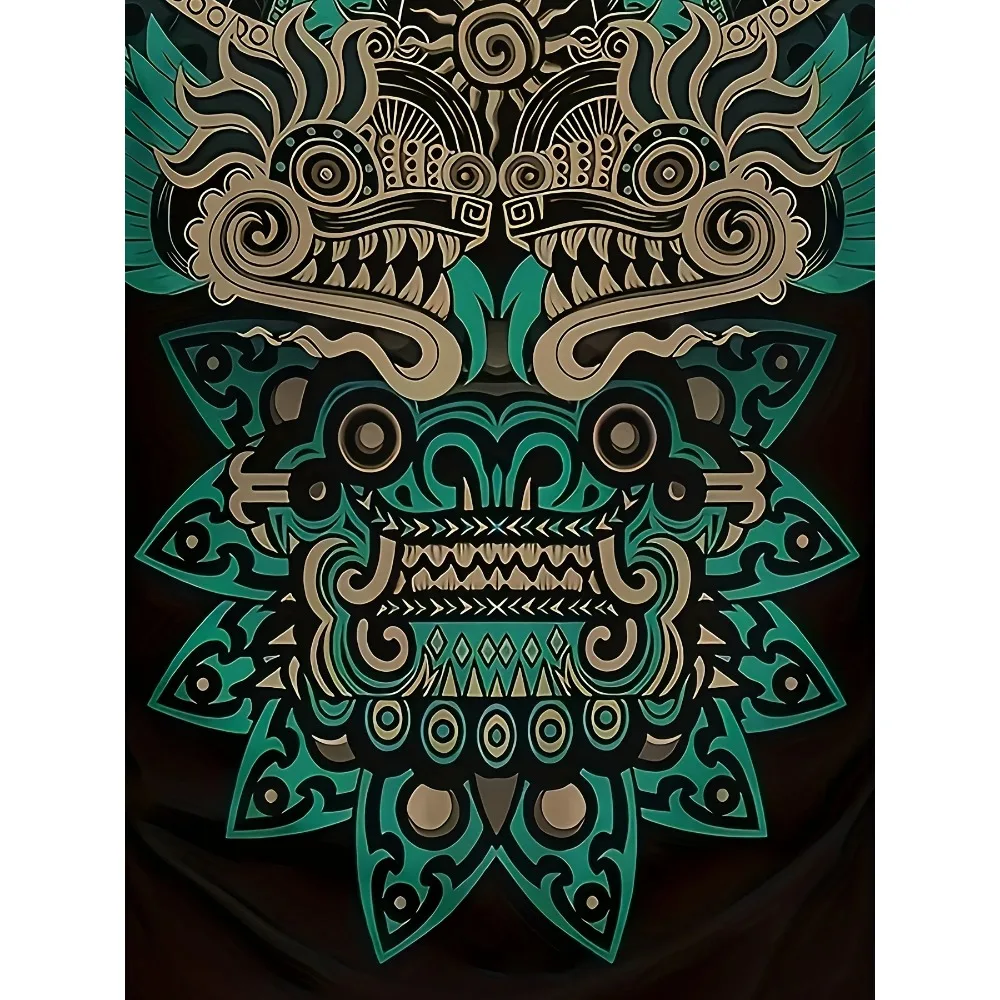 تي شيرت رجالي أنيق ثلاثي الأبعاد مطبوع عليه تنين بأكمام طويلة تي شيرت بوليستر طفيف قابل للتمدد برقبة دائرية نمط غير رسمي ملابس شارع Y2K كبيرة الحجم #5