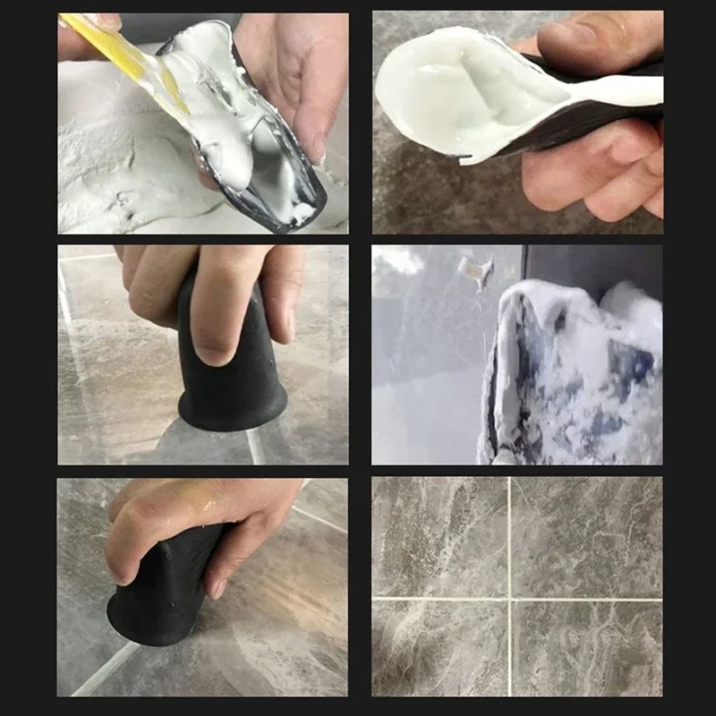 Tile Gap Repair Tools Caulking Finisher Polyurethane Sealant Smooth Scraper Grout Filling Beautify Tool Finisher Joint Notcher