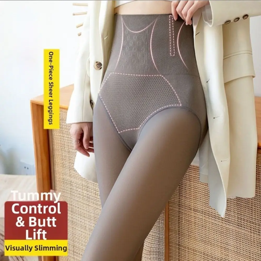 Collants chauds à haute élasticité, épais en Polyester, taille haute, couleur noire, Corset façonnant, bas, nouvelle collection