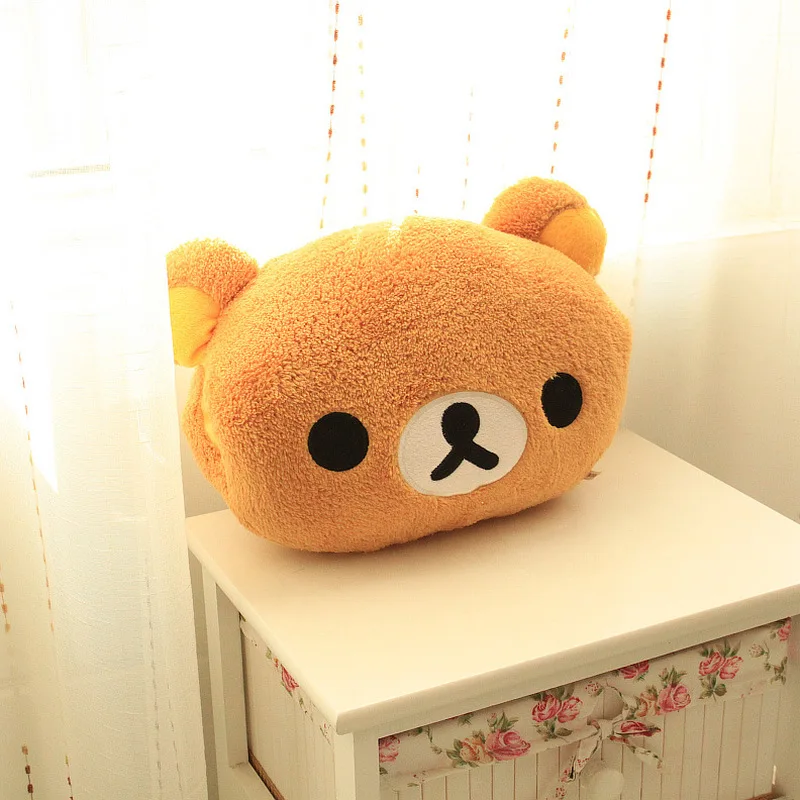 Rilakkuma pluszowa zabawka Peluche Kiiroitori laska para Rilakkuma poduszka miś wypchana lalka ogrzewacz dłoni zima Xmas prezent dla dzieci