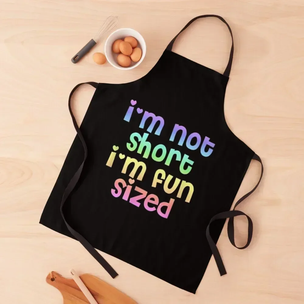 

I Am Not Short I Am Fun Sized Apron For Nail Stylist esthetician Beauty painters Apron
