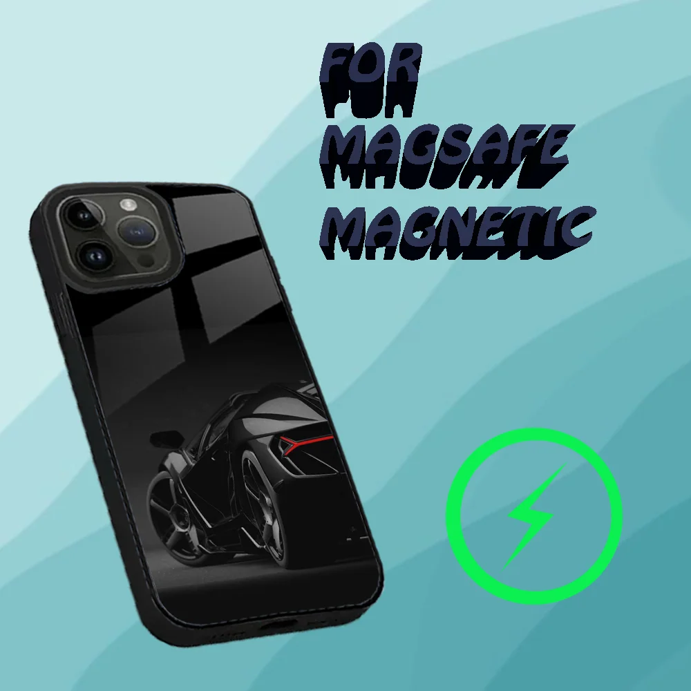 Black car for B-Bmw Phone Case For iPhone 15,14,13,12,11,Plus,Pro,Max Mini Magsafe Magnetic Wireless Charging