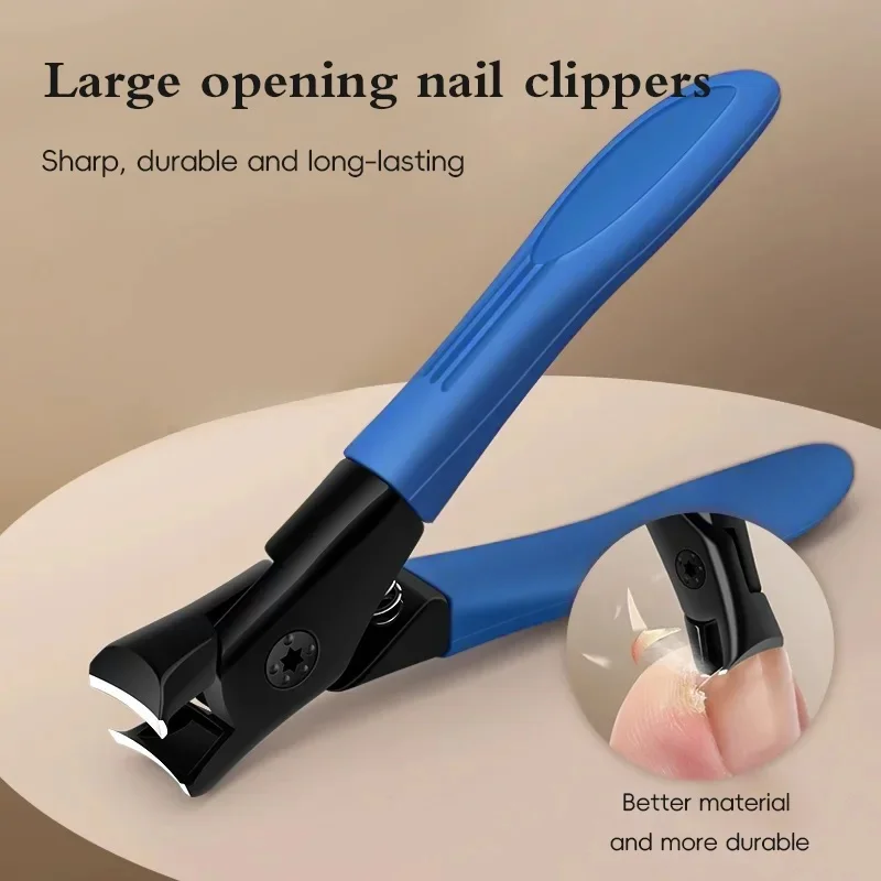 Stainless Steel Nail Clipper Is Suitable for Thick Nails, Wide Pliers for Nails, and a Durable Trimming Tool with a Large Openin