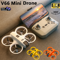 V66 RC Mini Drones Professional 8K HD Electrically Controlled Dual Camera Intelligent Obstacle Avoidances Four-Rotor Quadcopters
