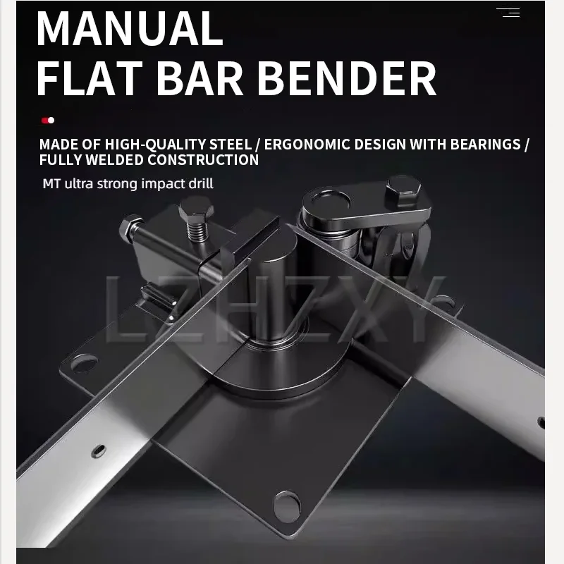 

Manual Bending Machine, Flat-Bed Bending Machine, Quick-Release Aluminum and Iron Bending Attachment, Suitable for 3x40/5x60 Fla
