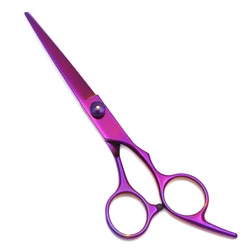 6 inch Barber Cutting Scissors Japan Stainless Purple Barber Haircut Shears Scissors Hair Cut Barber Thinning Scissors C1001