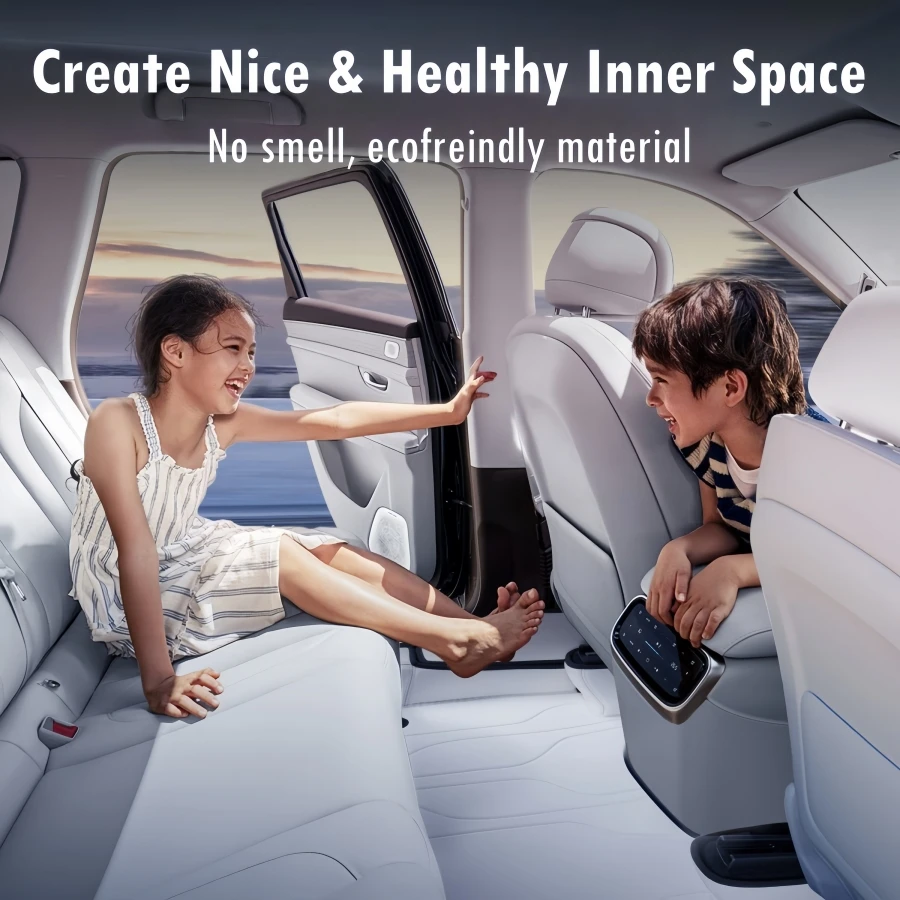 For Tesla Model Y 2025 2026 Fully Sorrounded PU Leather Floor Mats Lhd Rhd Double Layer Car Floor Liners With Carpet