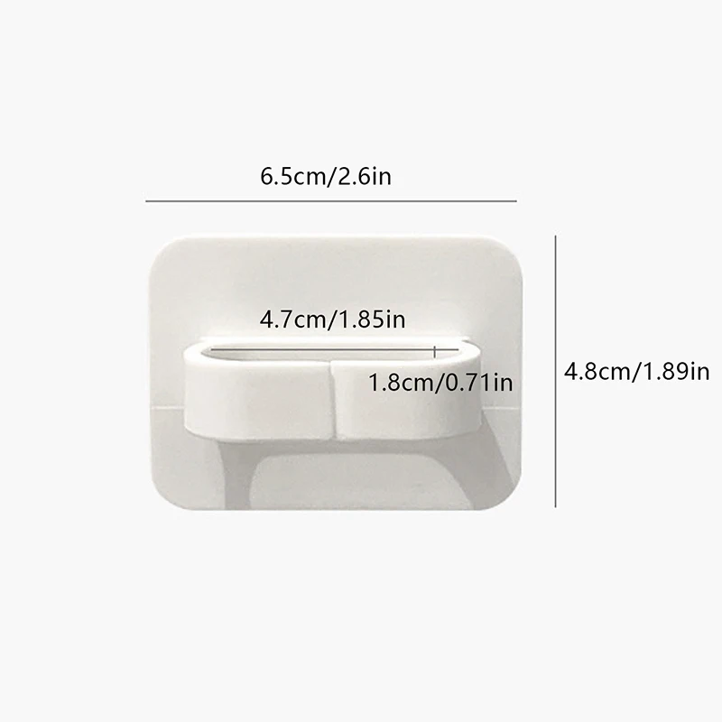 2Pcs Circular Hook Hair Comb Brush Storage Rack Punch-free Wall Mounted Organizer Bathroom Accessories Storage Cabinet Rack