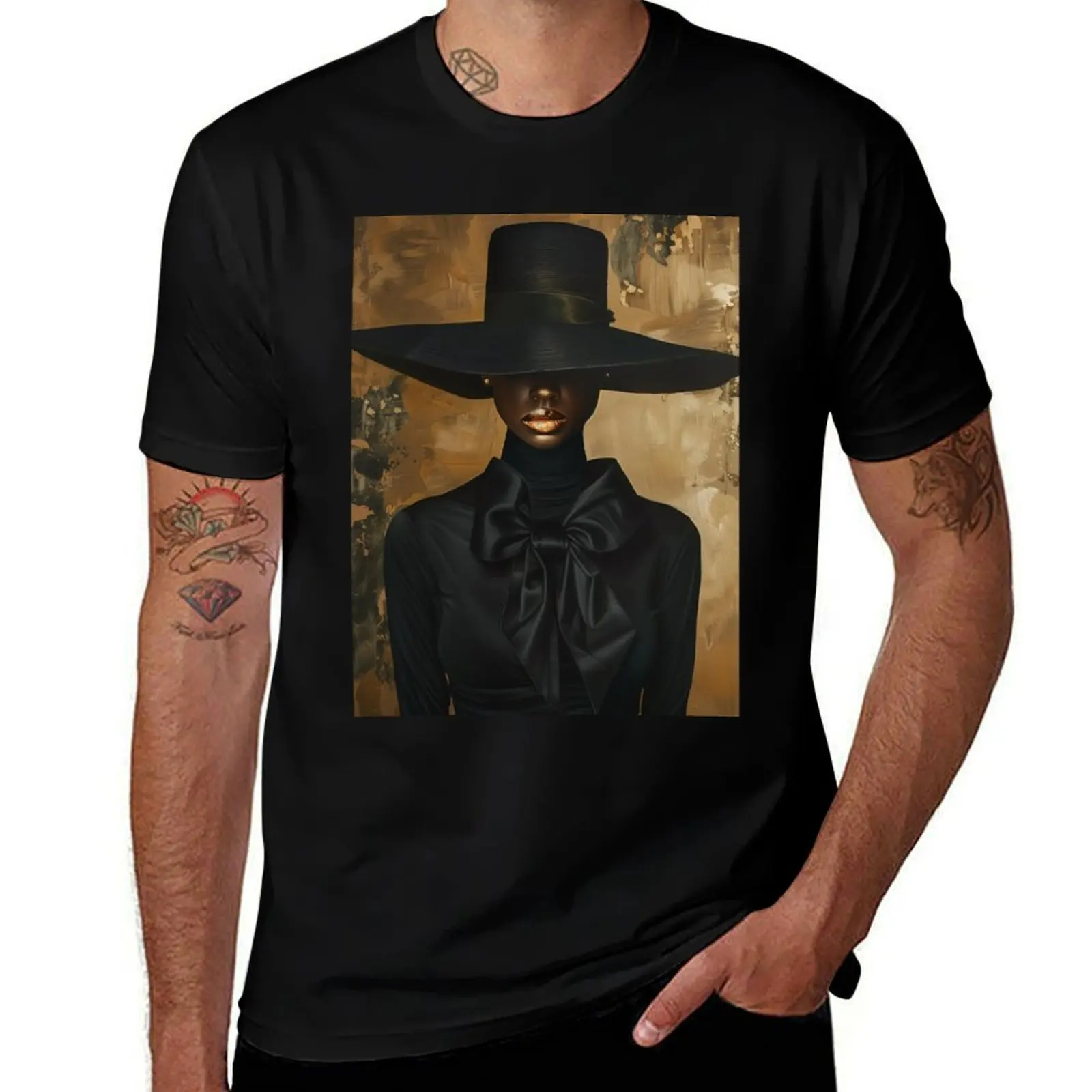 

africa woman art T-Shirt t shirts for man graphic vintage t shirt man designer man t shirt cotton high quality T-Shirt