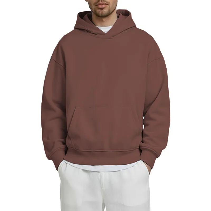 سويت شيرت رجالي بغطاء للرأس مبطن بالصوف