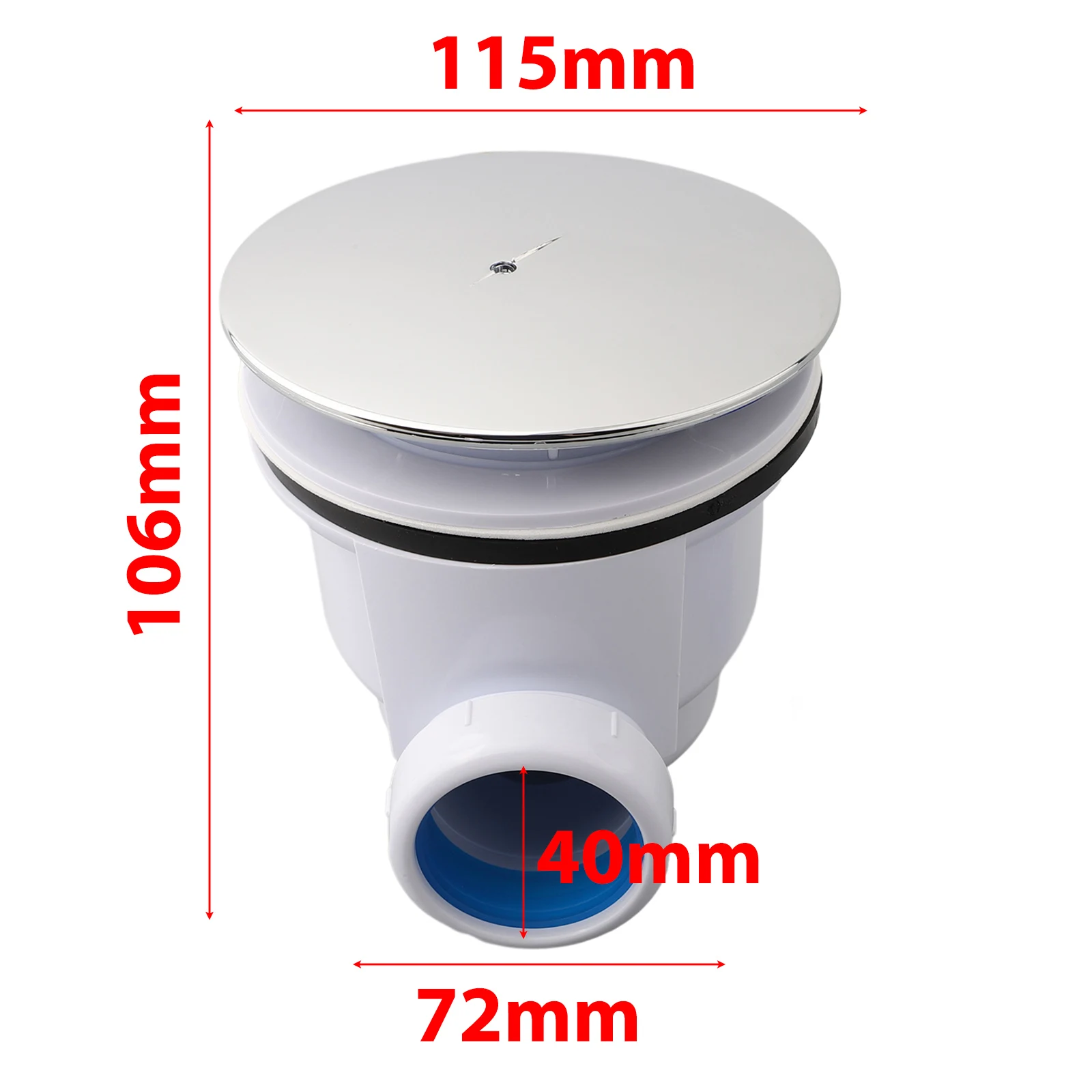 1Pc Shower Tray Waste Trap S​hower Water Strainer Plastic Deodorant Anti-blocking Floor Basin Drainer For Fast Flow