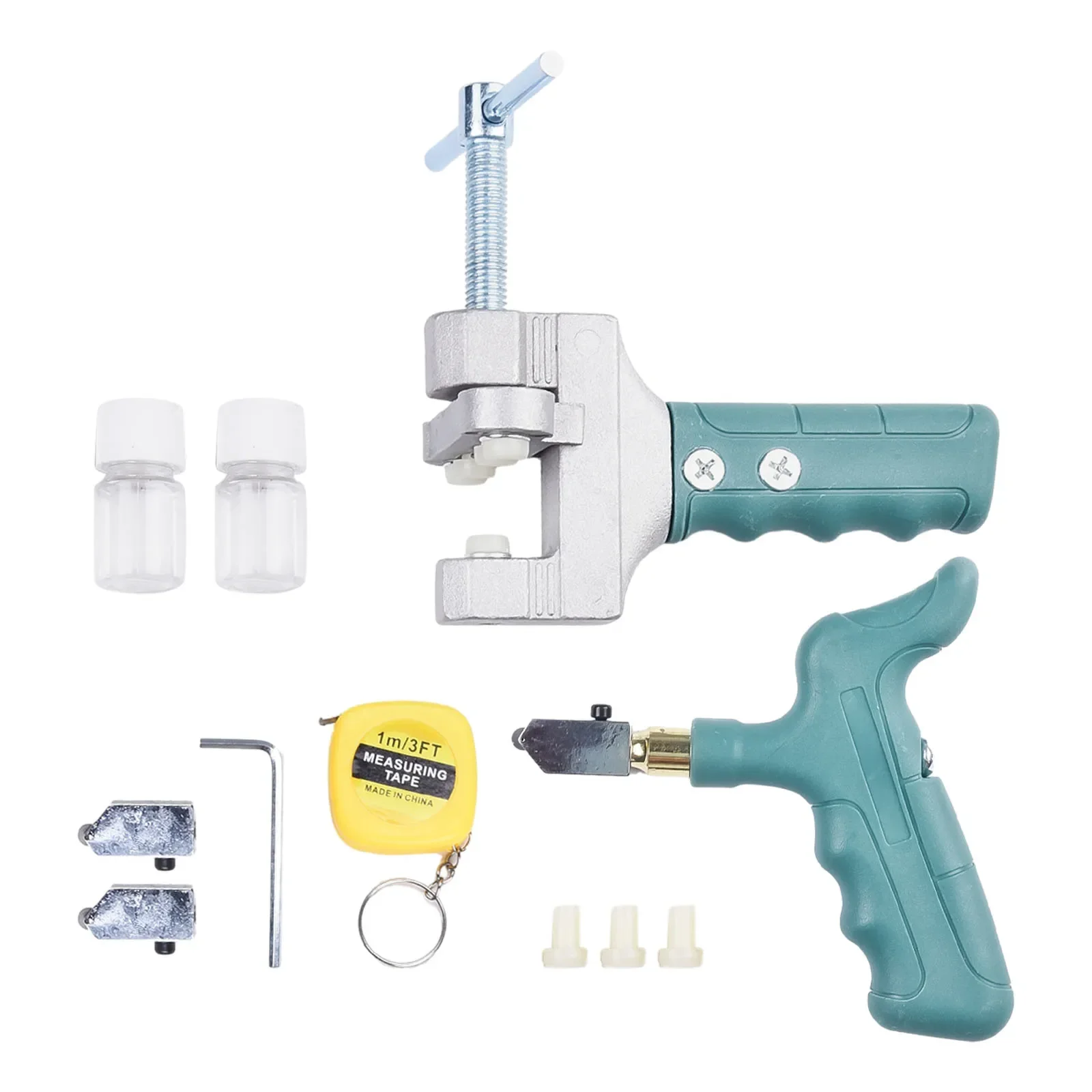 High Quality Glass Cutter 135mm Construction Tools Longer Handle With Tape Measure 1pcs / 3pcs/Set / 10pcs/Set