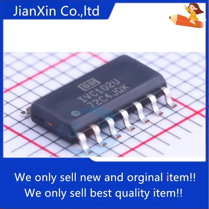 

5 шт., 100% оригинальный новый IVC102U SOIC14, прецизионный коммутационный интегрирующий усилитель Transimpedance/Transimpedance