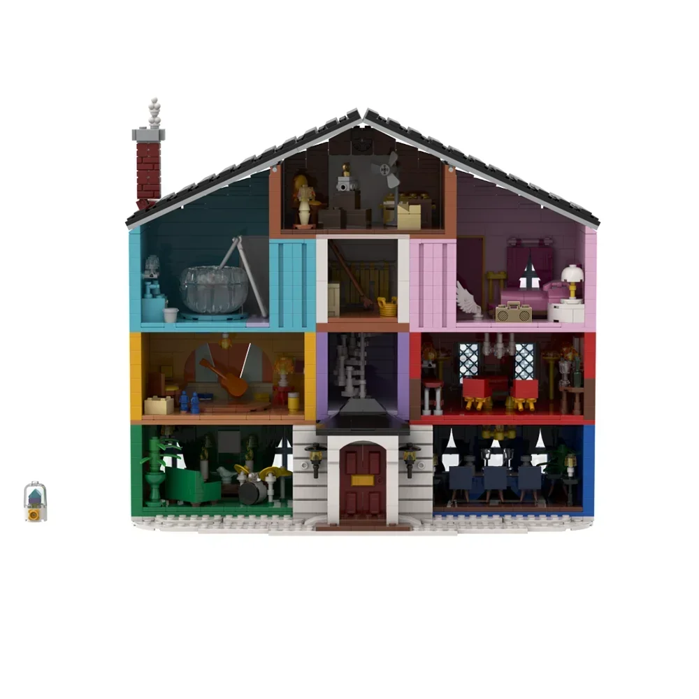 Gobricks MOC Tayloredss Lovers House 9, verschillende kamers Bouwsteen Make-up Kamer/Bar ontvangstruimte/kleedkamer Speelgoed kinderen Gift