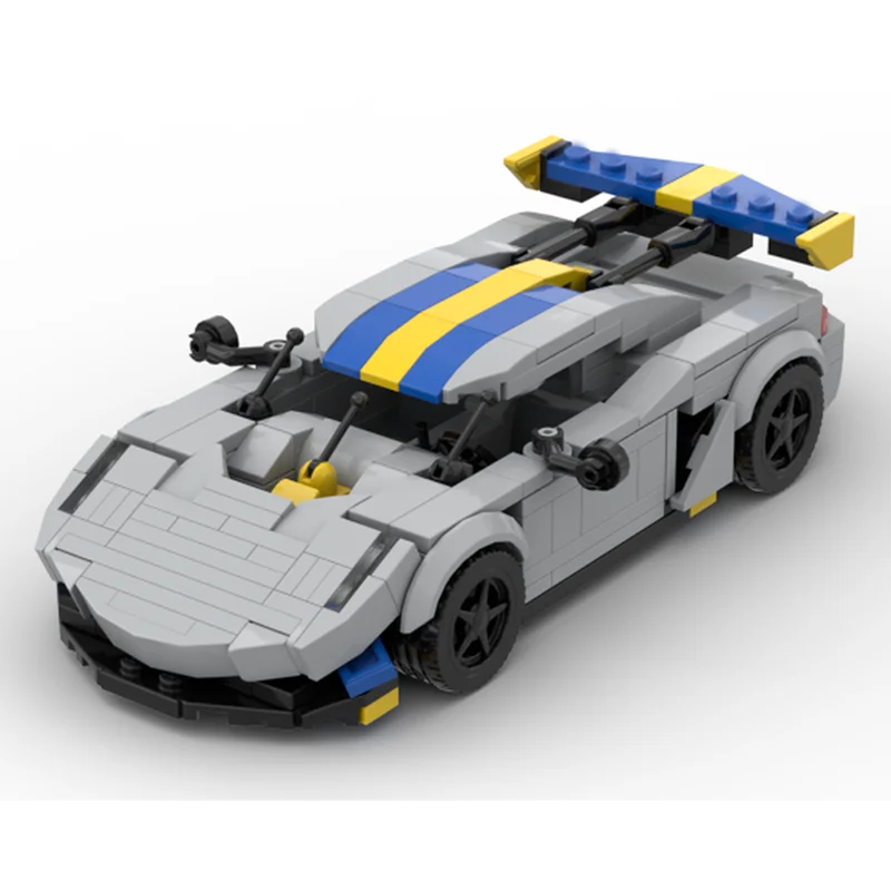 314pcs MOC Le Mans Speed ​​Classic Eight-Way Car Creative Educational Children's Building Block Gift