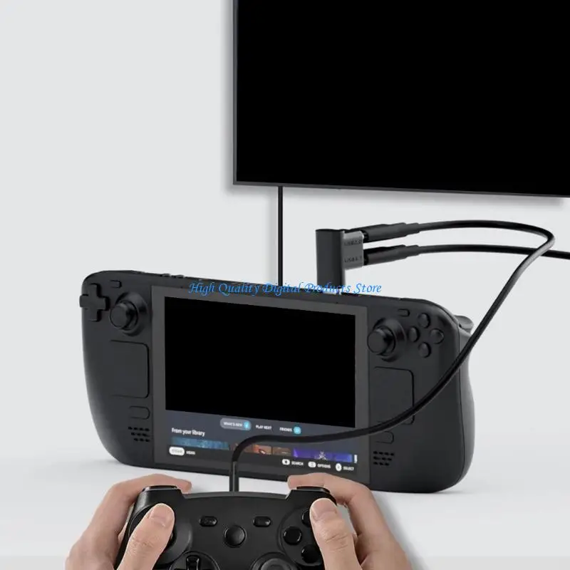 U2JE U -Form Typ C -Konverter Adapter, 100W schnelles Lade- und 4K60Hz -Display unterstützt