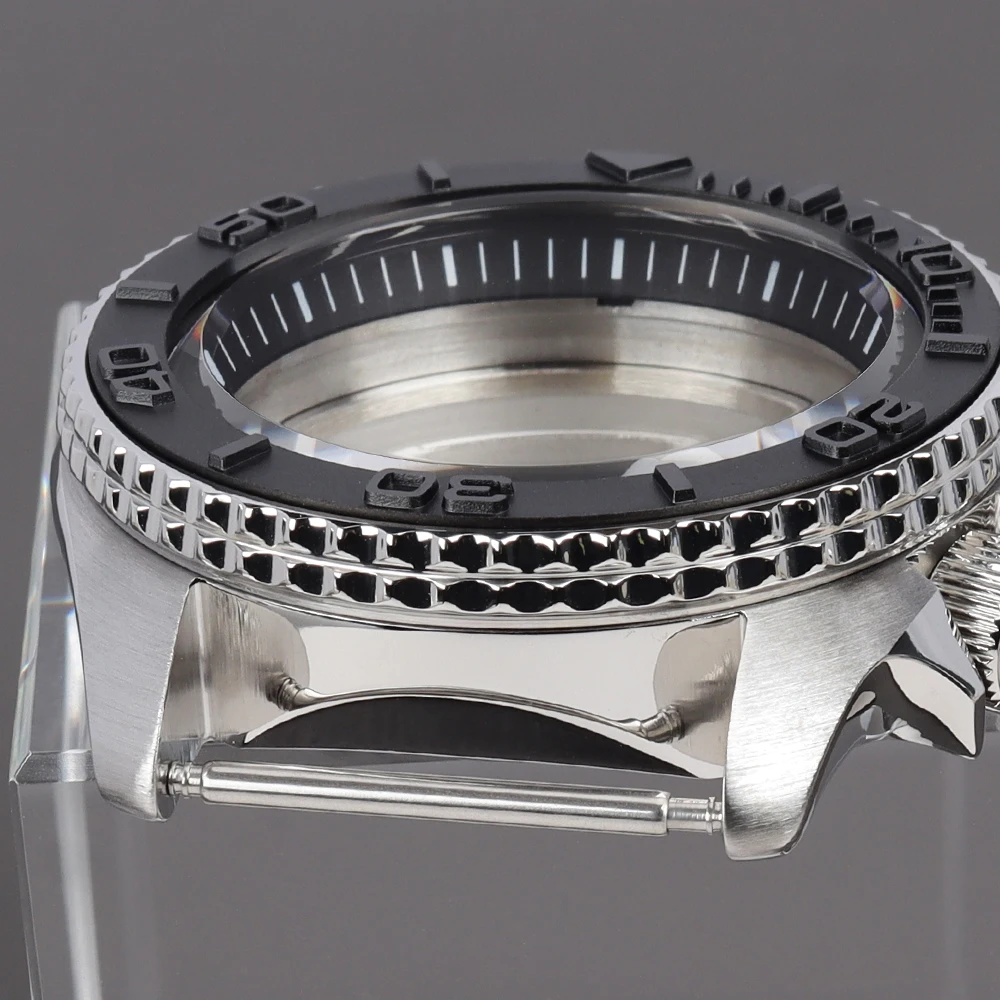20bar at 3.8 SKX 42.5mm NH35 Watch Case With chapter Ring Sapphire for Seiko NH35 NH36Movement 28.5mm Dial SKX007 Watch Case Mod view 3