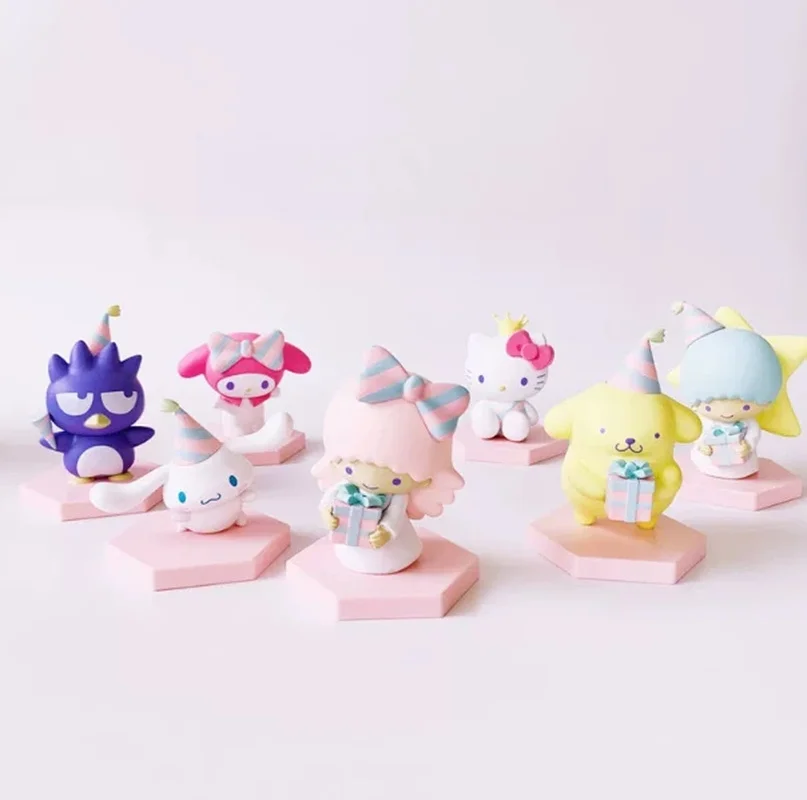 

Melody Series Premium Blind Box Figures Base Assembly Ornament Pudding Dog Greeting Box Baking Cake Figurine Festival Surprise