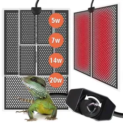 5/7/14/20W Reptile Heat Mat Plants Heating Pad Temperature Control Indoor Garden Greenhouse Seedling Aquarium Terrarium Heater