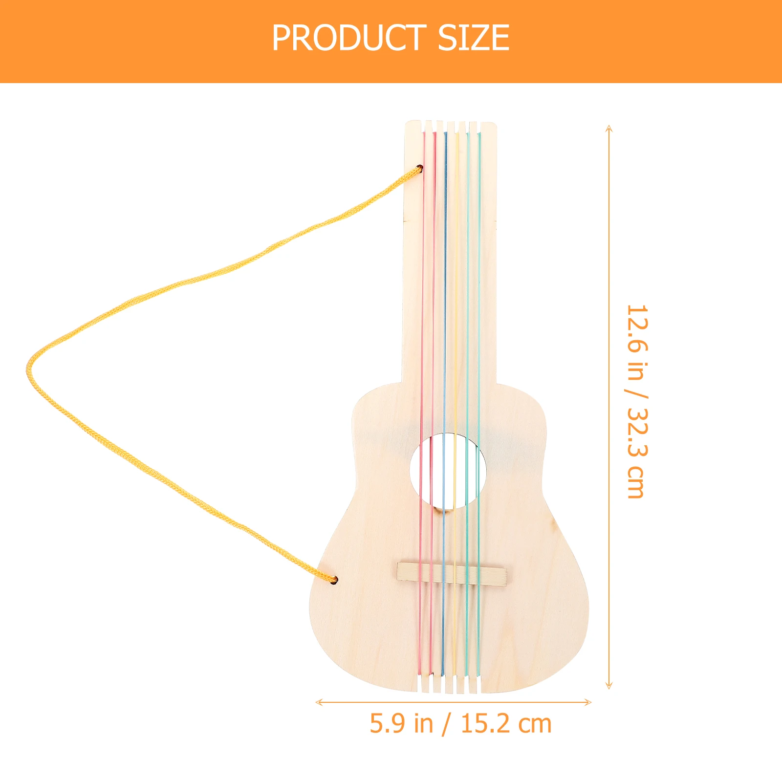 

4 Sets Kids Musical Instruments Unfinished Blank Guitar Diy Project for Guitars