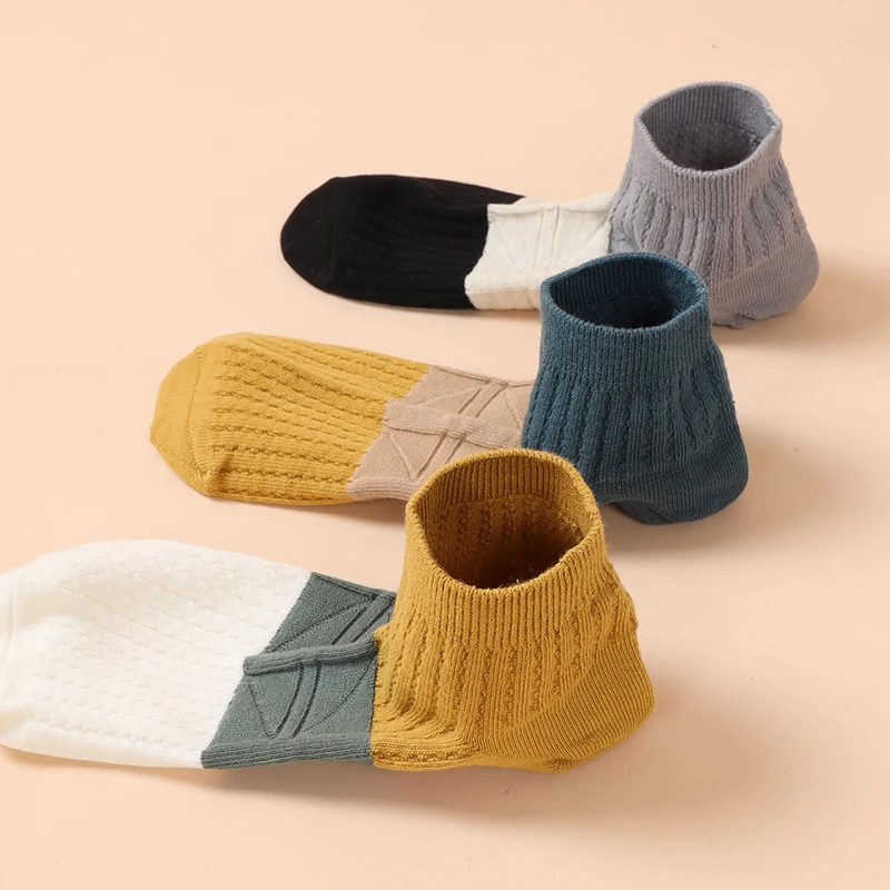 Lot de 5 paires de chaussettes pour hommes, respirantes, confortables, décontractées, fines, coupe basse, pour le sport, pour l'été