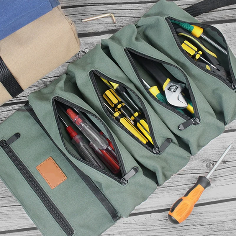 A53Q-Tool Storage Bag Waterproof Canvas Multifunctional Storage Tool
