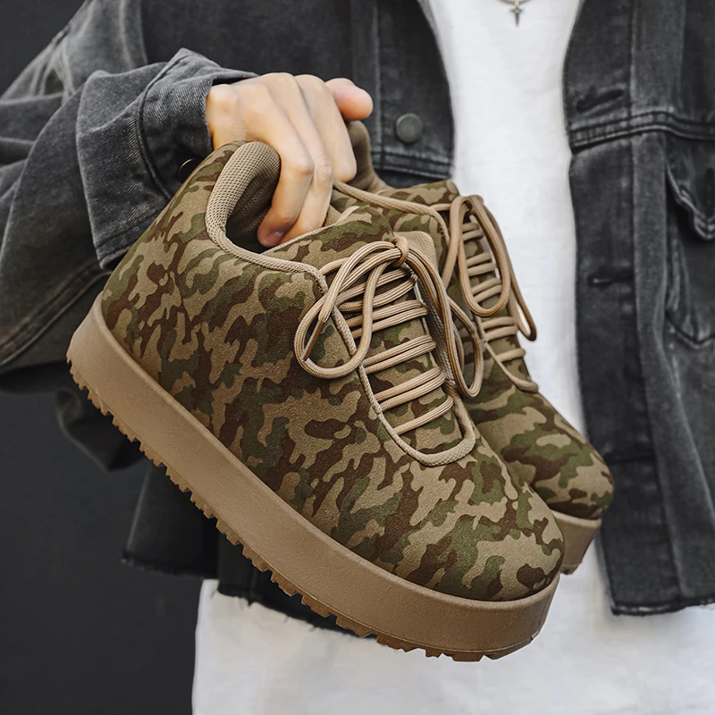 

Mens Womens Designer Big-head Board Shoes Fashion Casual Leather Height Increased Platform Shoes Sneakers Casual Plus Size 44 45