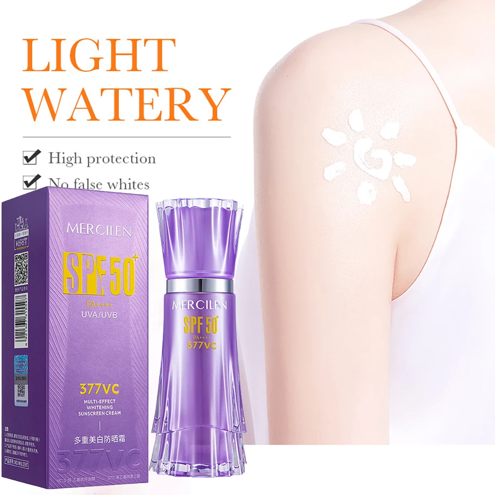 SPF50+ Sunscreen Face Cream Brighten Isolation Sun Screen Body Creams Oil Control Moisturizing Facial Uv Radiation Cosmetics 30g