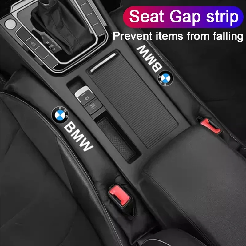 2Pcs/Set Car Seat Gap for BMW M M3 M5 X1 X3 X5 X6 E46 E39 E36 E60 E90 Filler Seat Gap Leak Proof Filling Plug Strip Leather