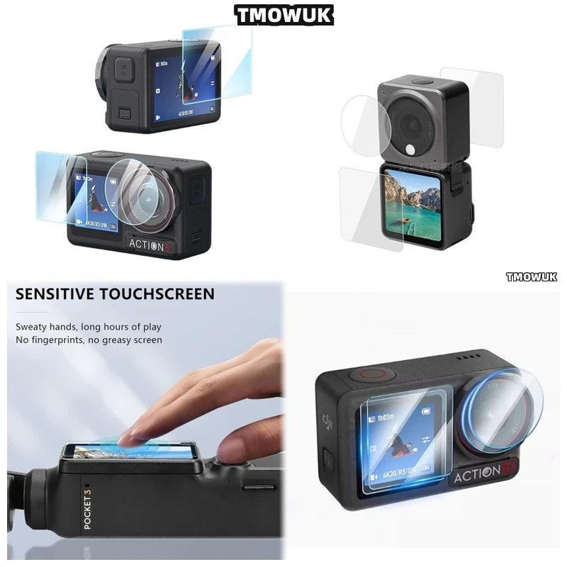 

For DJI Pocket 1 2 Osmo Pocket 3, Impact-Resistant Screen Guard For Action 2 4 Pro.