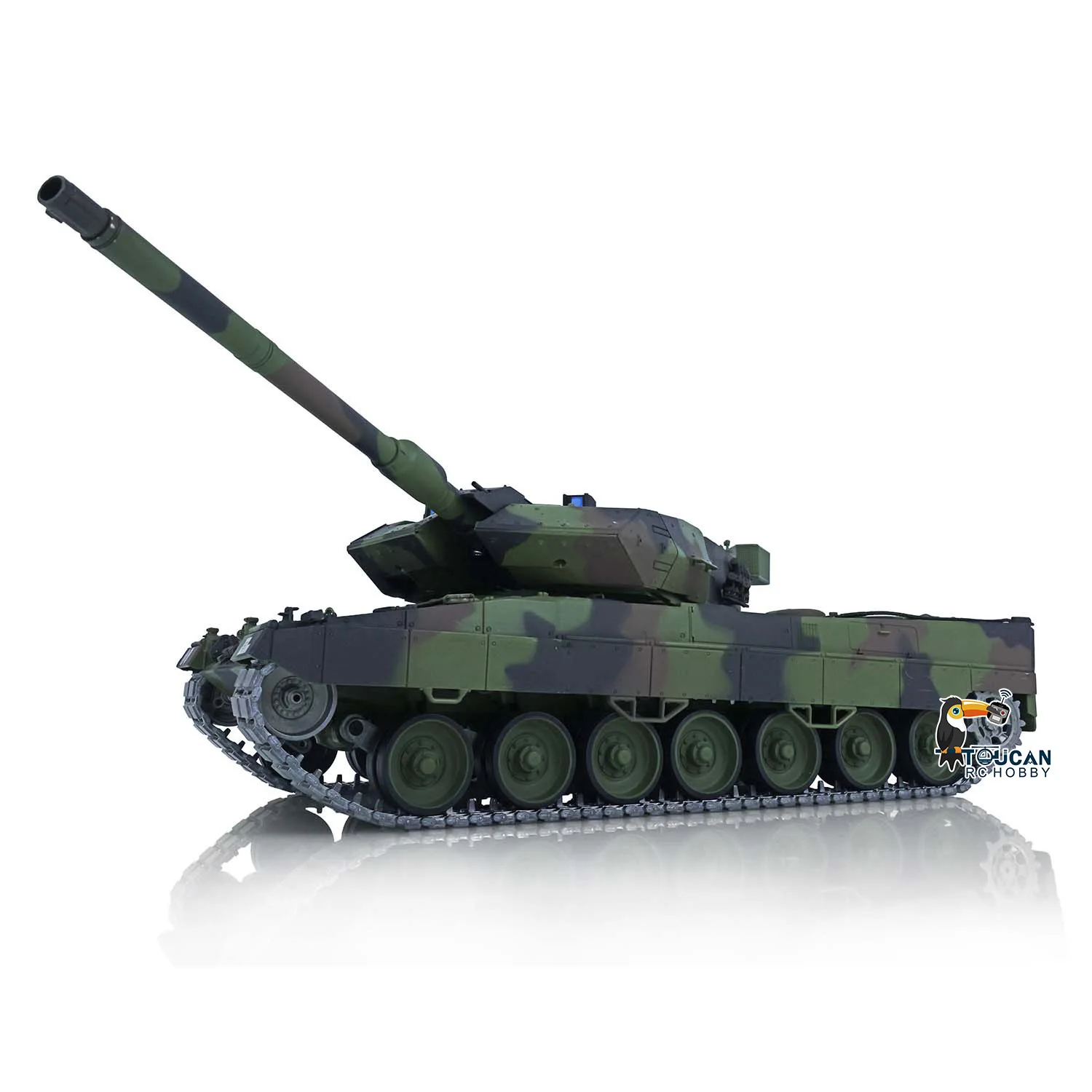 

1/16 2.4G HENG LONG 7.0 FPV Leopard2A6 RC Tank 3889 360 Barrel Recoil Remote Control Car RC Panzer TH17591-SMT4