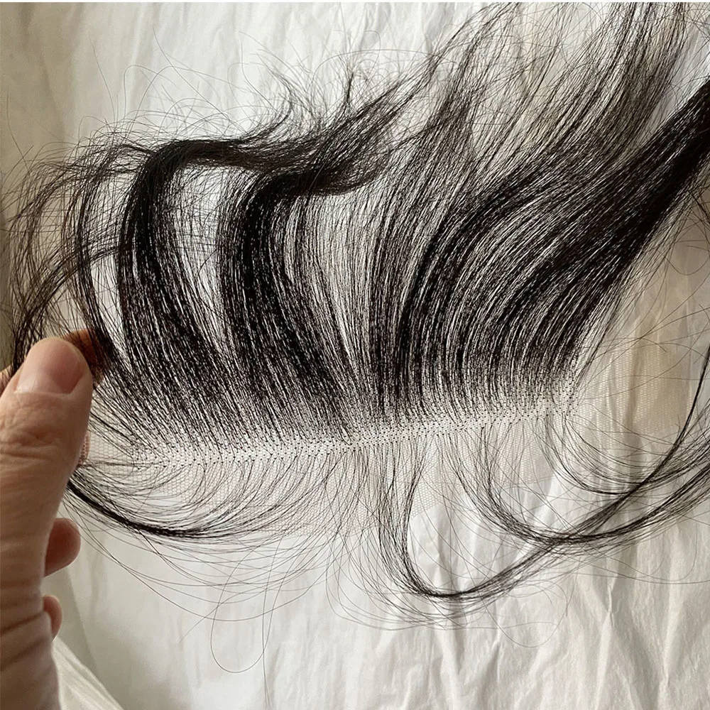 

Накладка для волос HD Lace с натуральной линией роста волос, имитация челки, с натуральными деталями для волос, 6*1 дюйм, натуральный цвет