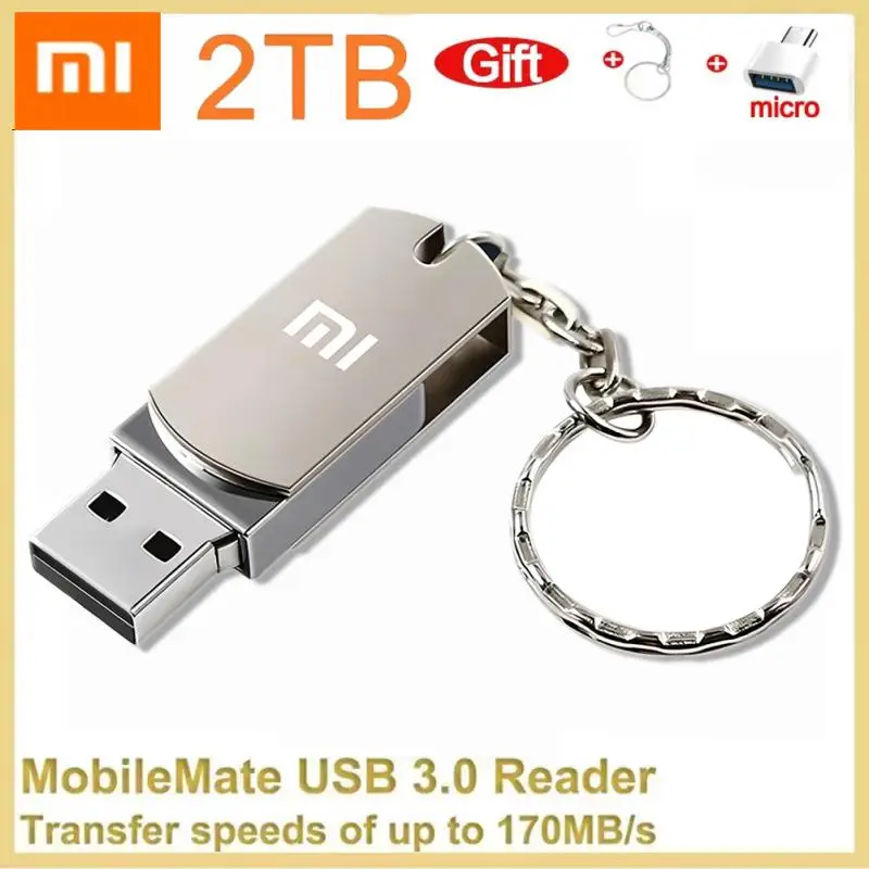 Xiaomi-Mini Pendrive USB 3,1 de alta velocidad, 16TB, 8TB, 2TB, tipo C, resistente al agua, metálico