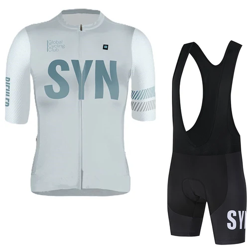 Imagen 2 del producto SYN-Sudadera de ciclismo para hombre, camiseta de ciclismo de carretera MTB de verano, camiseta corta de fibra de poliéster, ropa de secado rápido
