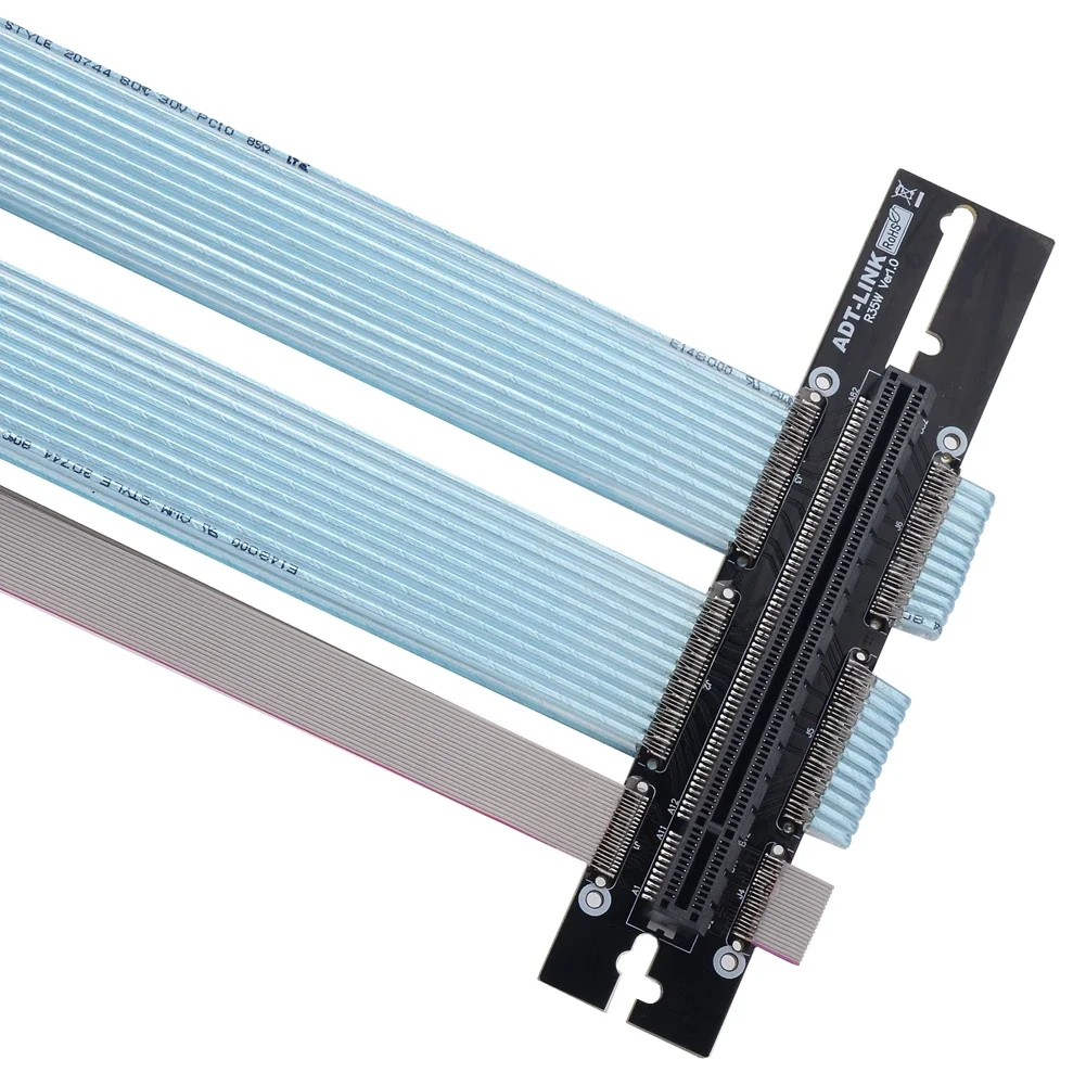 PCIe Riser Cable, 4.0 x16 PCI Express Riser Extender, Flexible High Speed 90 Degree GUP for ATX Graphics Card Vertical Mount