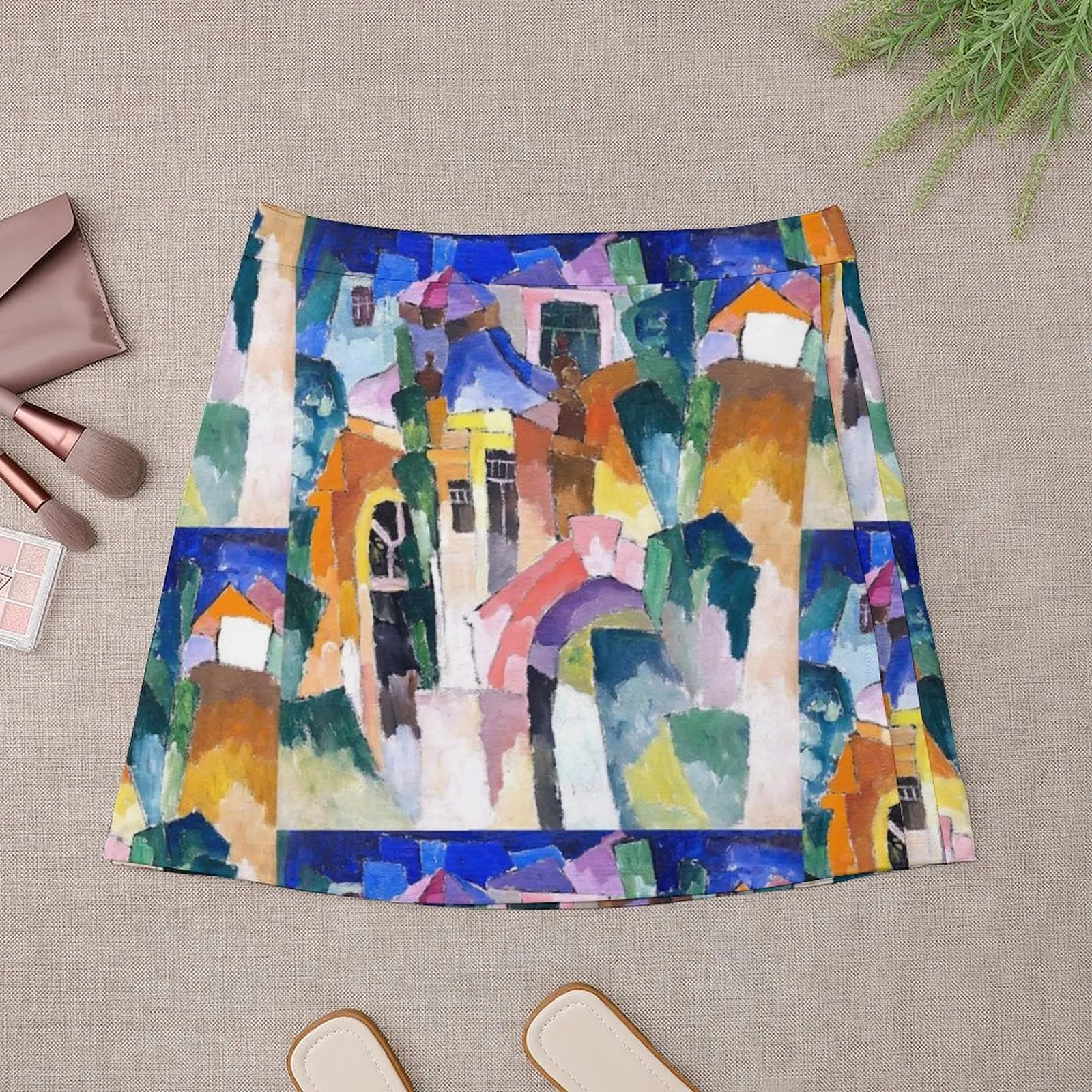 Aristarkh Lentulov - Landscape Mini Skirt clothing women summer 2025 summer clothes korean style skirt Womens dresses Mini Skirt