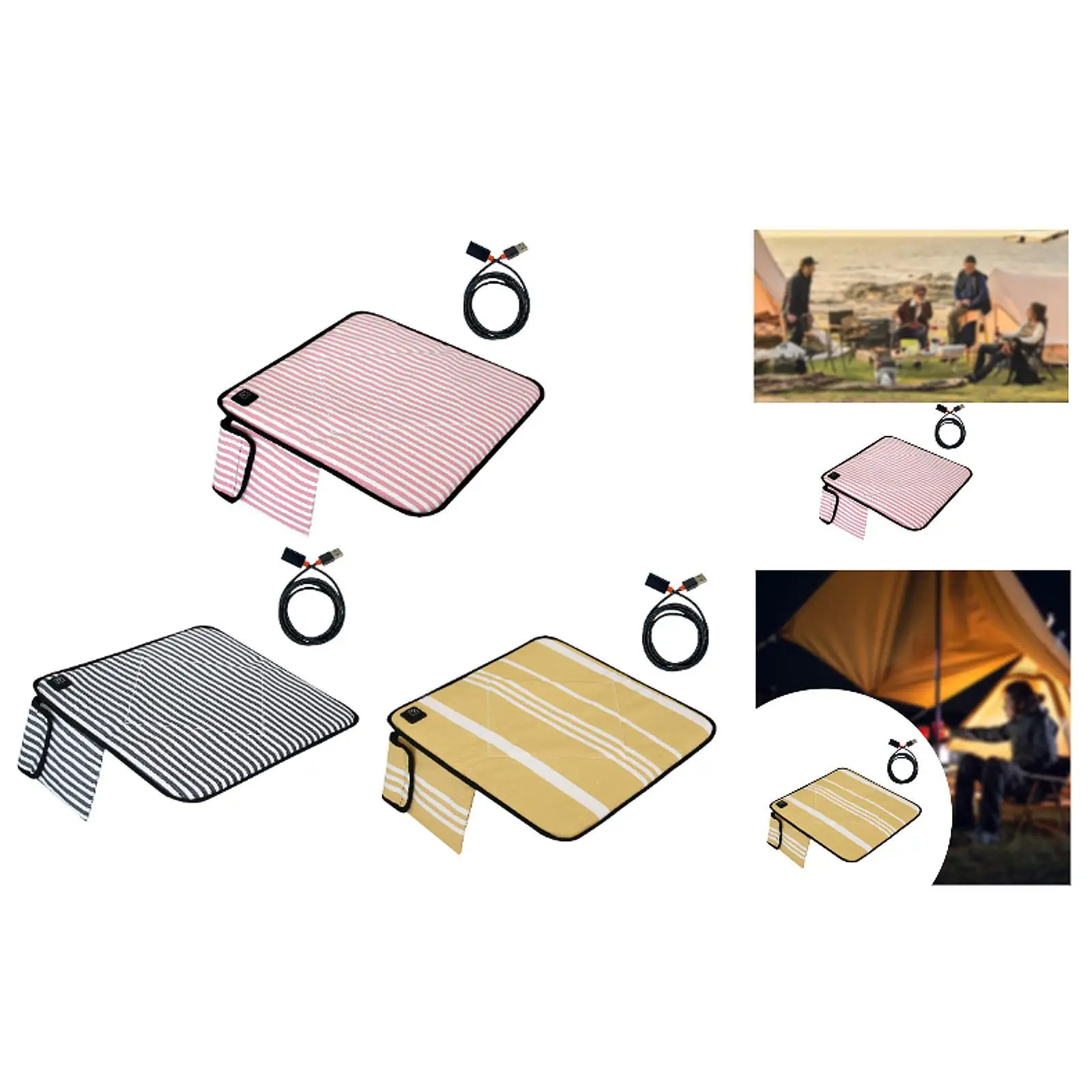 

Electric Heated Seat Pad USB Heated Mat Cartoon Sturdy Chair Pads Warmer Portable Heated Seat Cushion for Gaming Travel Gifts