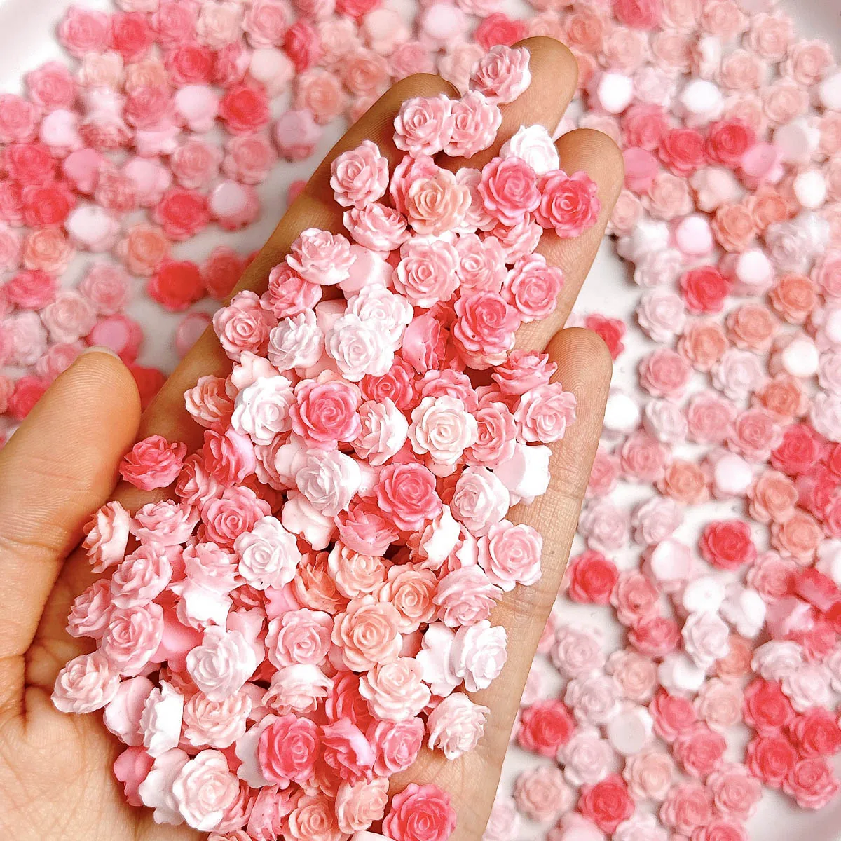 3D Simulated Creative Soft Camellia Nail Charms Sweet Luminous 6-Colors Blossoms Nail Art Decorations DIY Earrings Nails Designs