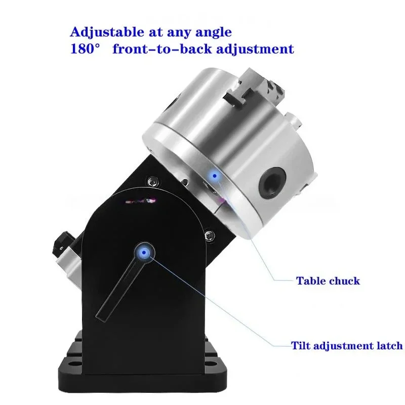 86F-80D precision rotary jig, adjustable 180°, marking machine/cutting/welding/engraving are applicable，Error:+-0.05